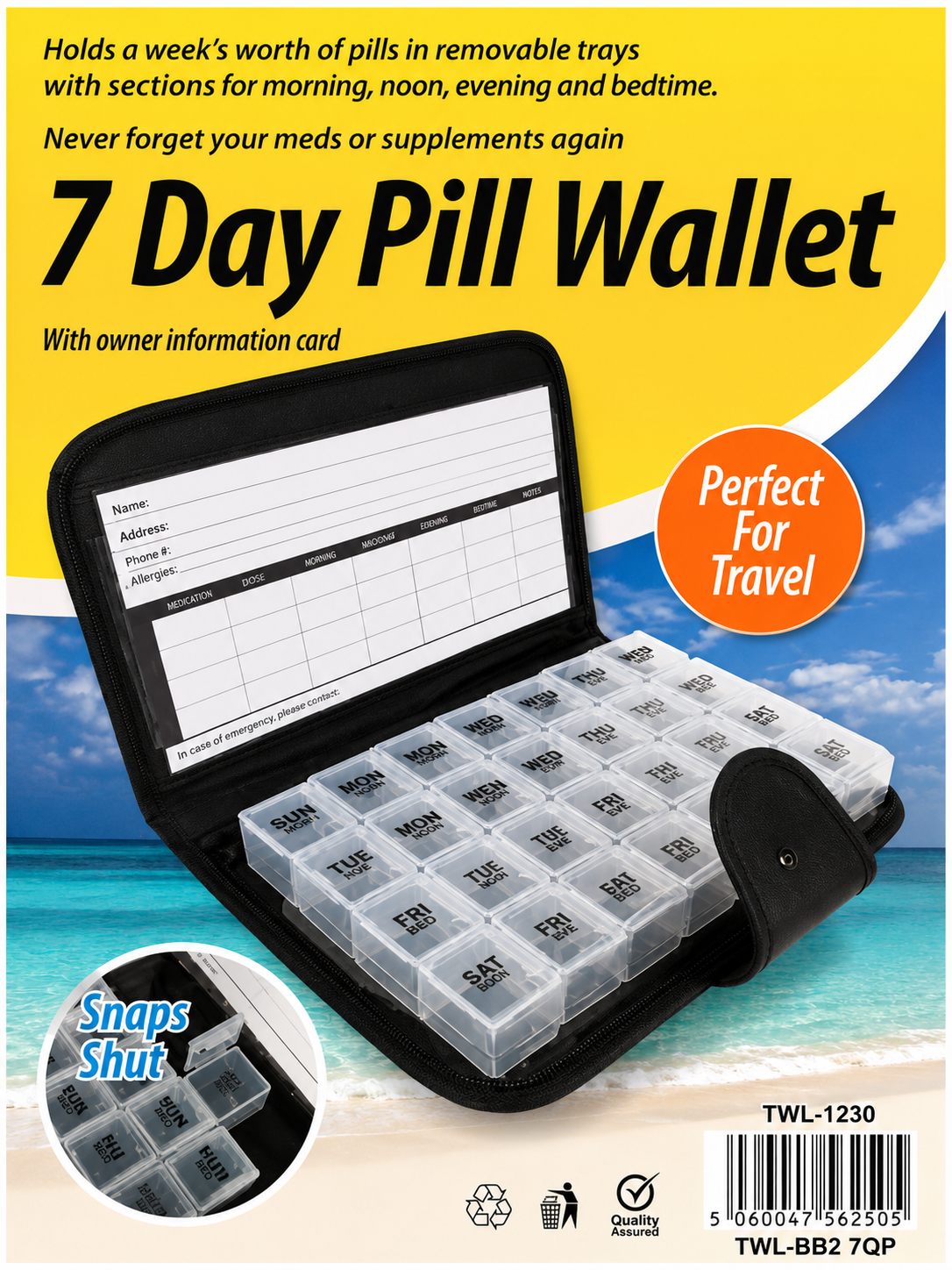 7 Day Pill Wallet