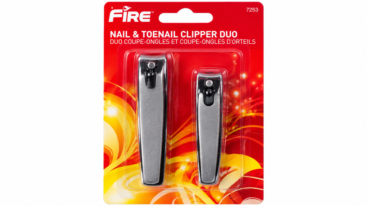 Fire Nail & Toenail Clipper Duo