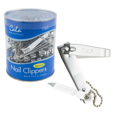 NAIL CLIPPERS,DELUXE w/CHAIN C