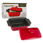 CASSEROLE,6.25" RECT RIBBED RE