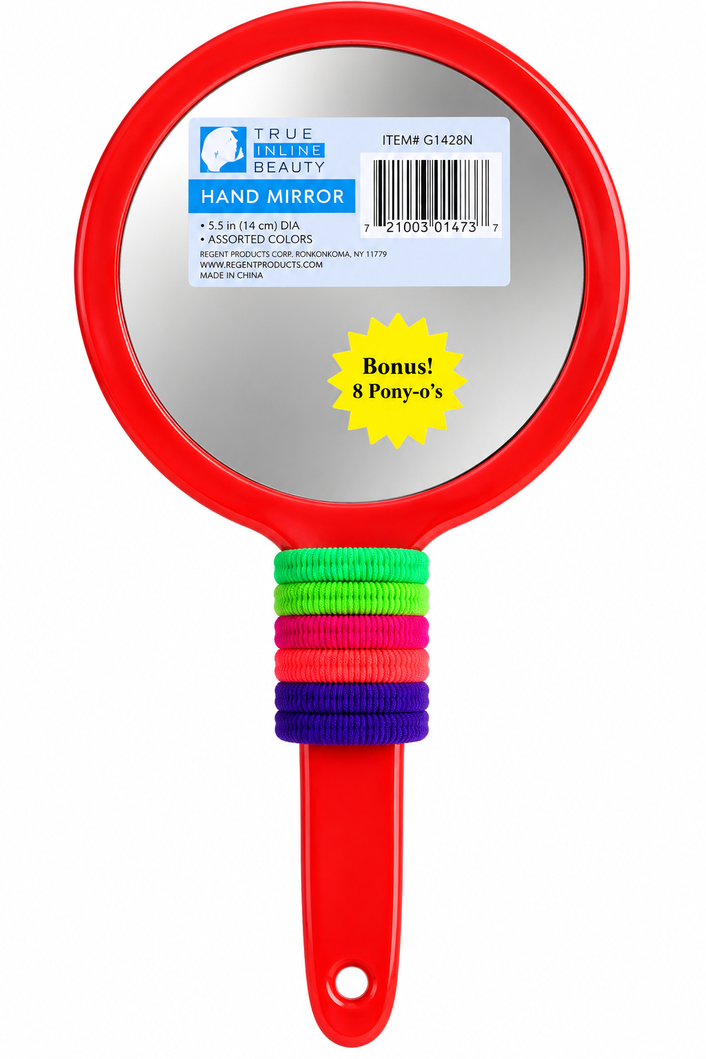 True Inline Beauty Hand Mirror with Pony-O's