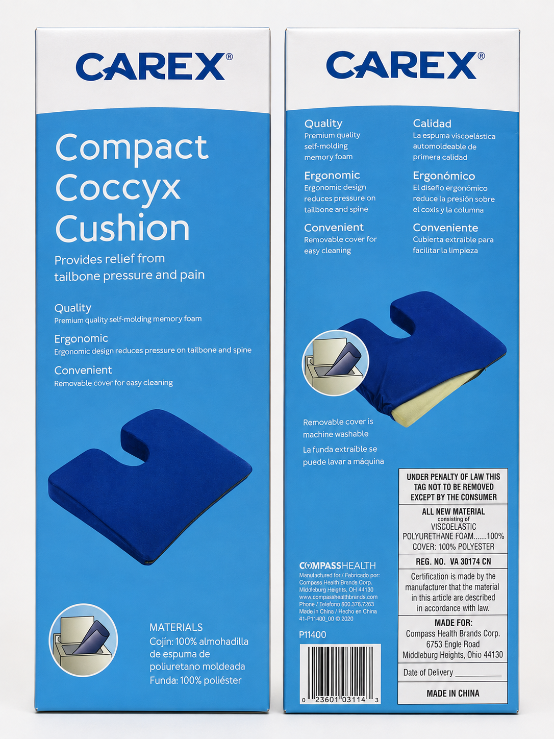 Compact Coccyx Cushion