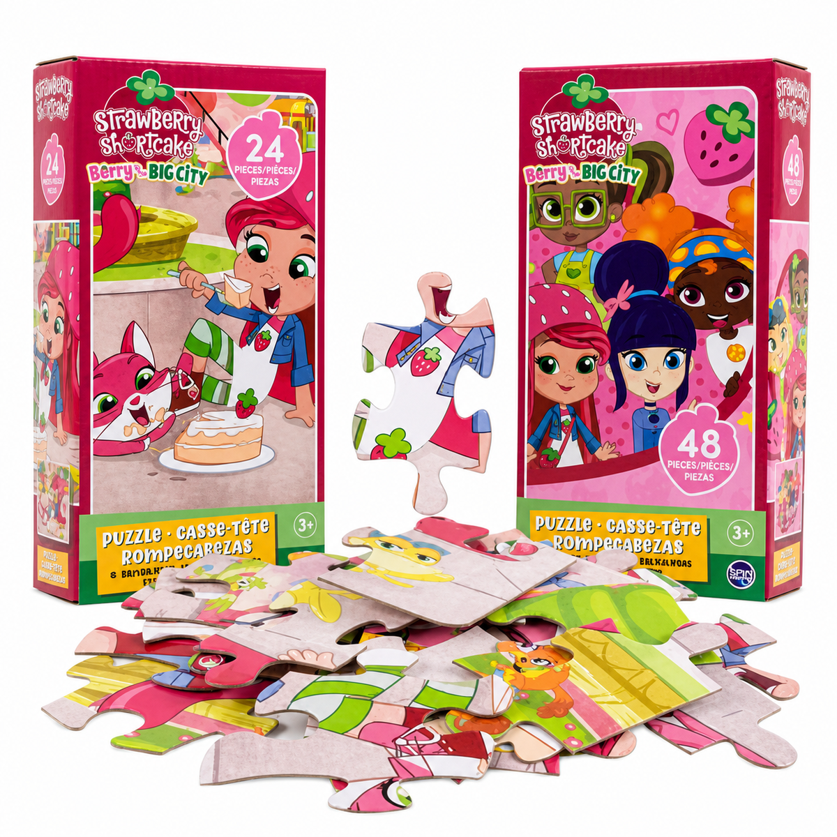 PUZZLE,24 & 48pc STRAWBERRY SH